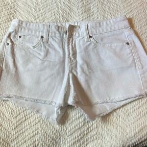 GAP 1969 White Denim Summer Cut Off Shorts Size 25/Or